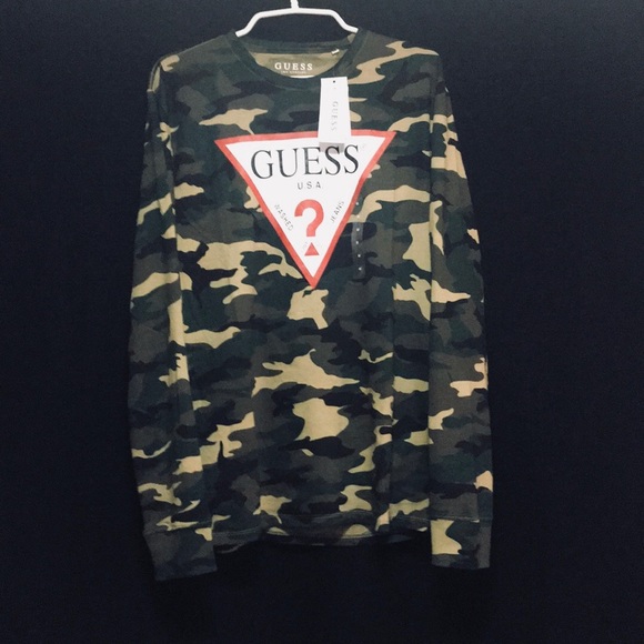nwt guess camo L/s - Picture 1 of 3